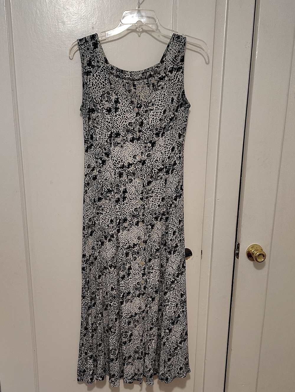 Jamie Brooke Black Knd White Sleeveless Jumpsuir